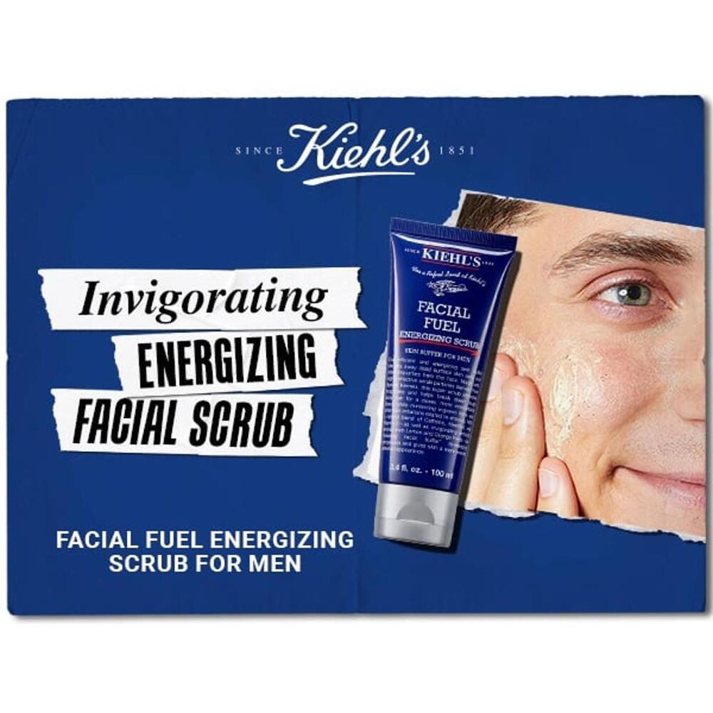 NEWBUNDLE 2 Kiehl's Facial Fuel Energizing Scrub Skin Buffer For Men 5 oz - Picture 5 of 7